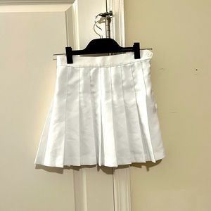 Los Angeles Apparel White Tennis Skirt